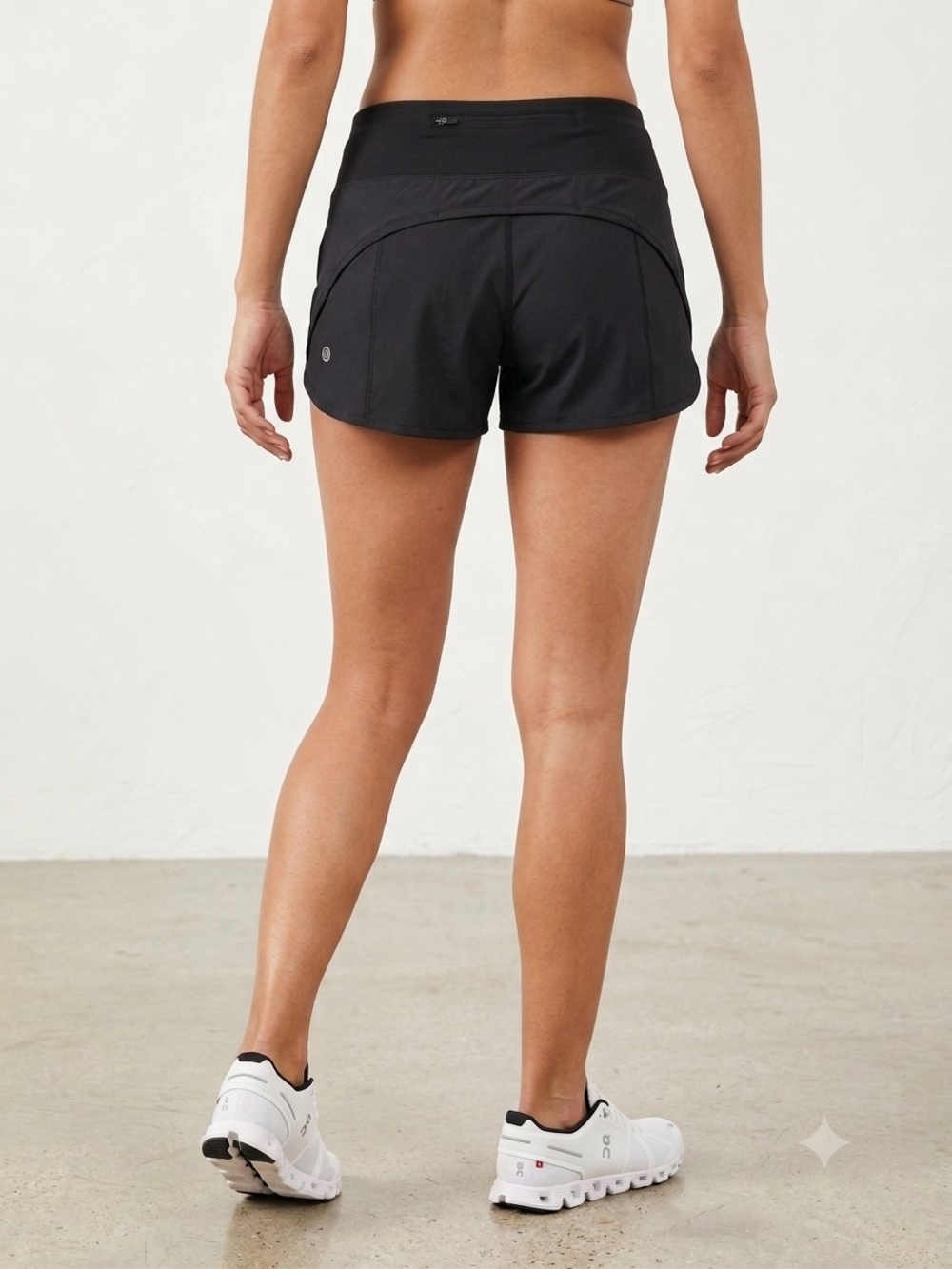 Lululemon Run Times Short II *4" Black Running Shorts - Size 6